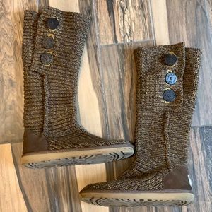 Ugg Brown Classic Tall Cardy Boots - 7
